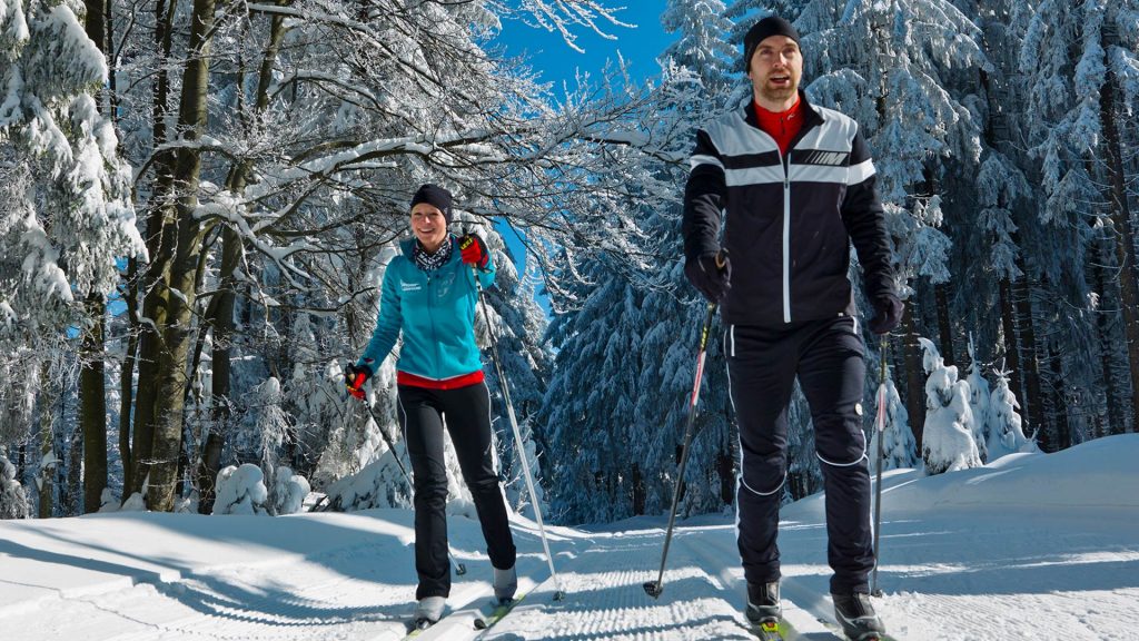 Langlaufen in perfekten Loipen im Bayerischen Wald